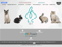 Tablet Screenshot of clinique-veterinaire-reservee-aux-chats.com